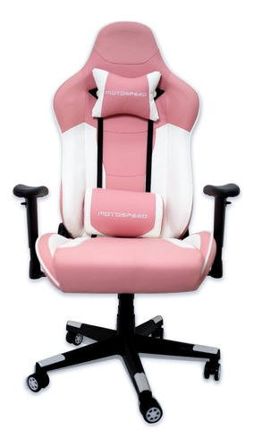 Cadeira Gamer Motospeed G1 Rosa Material do estofamento Metal, plástico, couro sintético