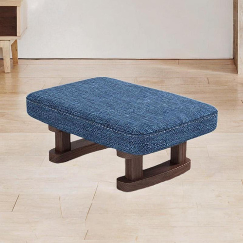 Banco Para Descansar Pies, Asiento Elegante Para Hogar Azul