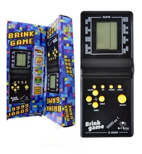 Mini Game Retrô Portátil Brick Games 9999 Jogos Cobrinha