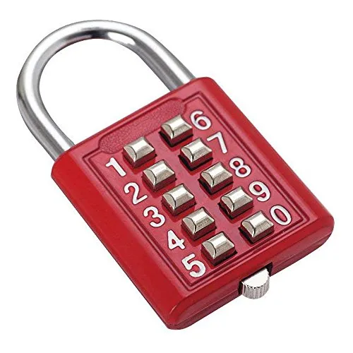 Candado De Seguridad Con Combinación De Botones, Caja De Her