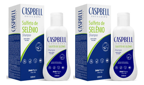 Kit 2 Shampoo Anticaspa Sulfeto De SelĂȘnio 100ml - Caspbell