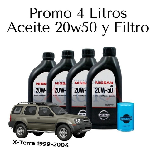 Promo Cambio Aceite Con Filtro X-terra 2003 Nissan