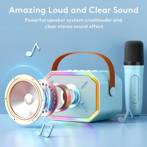 Mini Máquina De Karaoke Con Micrófono Para Niños En Caja De