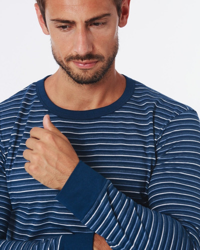 Pijama De Algodón Hombre Eyelit Manga Larga Art:1887 Tutim