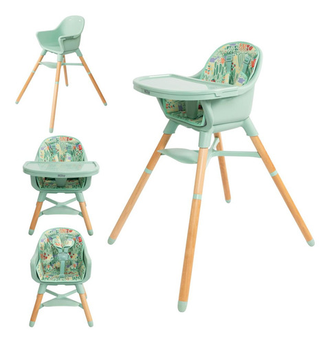Asiento De Silla Alta Para Bebé Nuby 4 En 1 Con Bandeja 6+ A