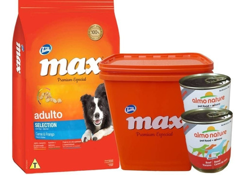Max Selection 20kg + Contenedor + 2 Pate + 6 Pagos