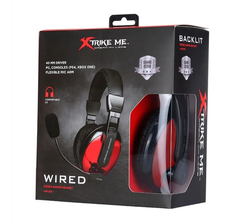 Auricular Vincha Y Micrófono Gamer C/ Cable Xtrike Me Hp-307