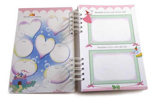 Imagem 2 de 9 de Bebê Álbum Fotos Chuva De Amor - Nuvens - Benção Caderno