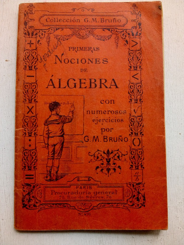 Primeras Nociones De Álgebra De G. M. Bruño (usado)