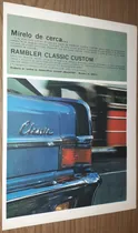 Comprar P459 Clipping Publicidad Auto Rambler Classic Año 1966