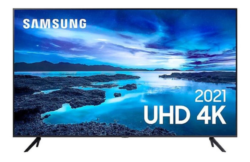 Imagem 1 de 5 de Smart Tv Samsung 50 Un50au7700gxzd Uhd 4k Cinza Titan Bivolt