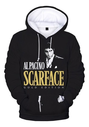 Sudadera Con Capucha Con Estampado 3d De La Película Scarfac