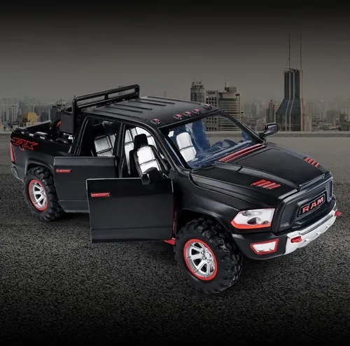 Vehículo Miniatura Dodge Ram Trx Con Puertas Que Se Abren