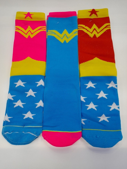 AOOEDM Wonder Woman Medias Medias hasta el muslo Calcetines hasta la rodilla Calcetines de compresión Calcetines para niña Mujer Calcetines deportivos Unisex al aire libre 