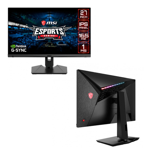 Imagen 2 de 3 de Monitor Gamer Msi 274r2 1920x1080 Led Ips 165hz 1ms Hdmi/dp