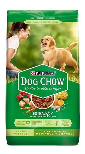 Dog Chow Cachorro Raza Mediana Y Grande X 17 Kg 
