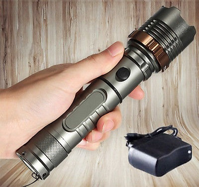 Imagen 2 de 5 de 10000lm Recargable Cree Xml T6 Led Linterna Táctica Policial