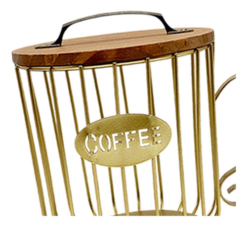 Soporte Para Cápsulas De Café, Organizador, Jaula De L Oro