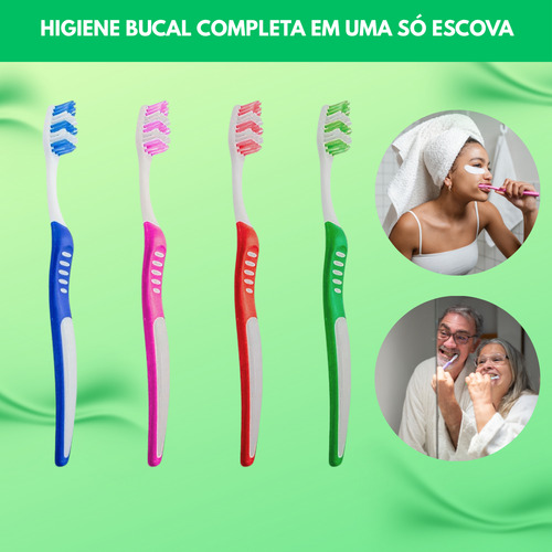 60 Escova De Dente C/ Protetor De Cerdas Atacado