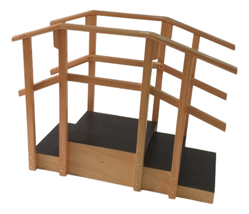 Escada Reta Compacta Degraus/degrau Corrimãos Duplos Prm