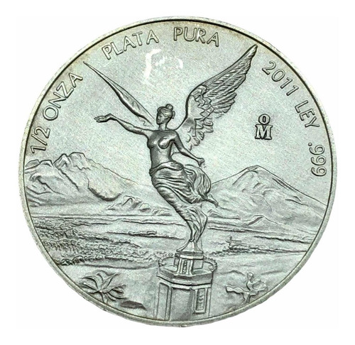 Moneda De Plata Pura 1/2 Onza Ley 999 Año 2011