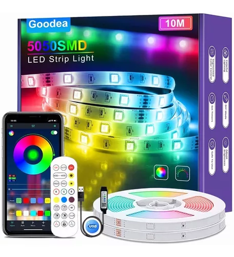 Tira Luces Led Bluetooth Con App Exterior Usb Pc Gamer Y Tv