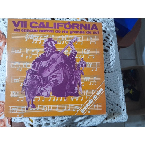 Lp Vinil 7a California Da Canção Nativa Do Rs (Usado)