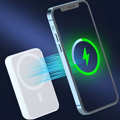 Carregador Por Indução Sem Fio Compatível Com Iphone Branco Branco