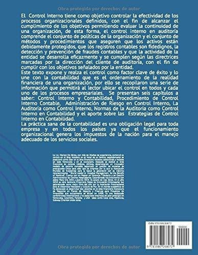 Control Interno En La Contabilidad - Abreu, Marisol, De Abreu, Marisol. Editorial Independently Published En Español