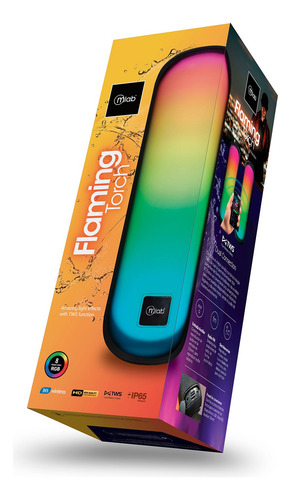 Parlante Portátil Bluetooth Tws Flaming Torch Mlab