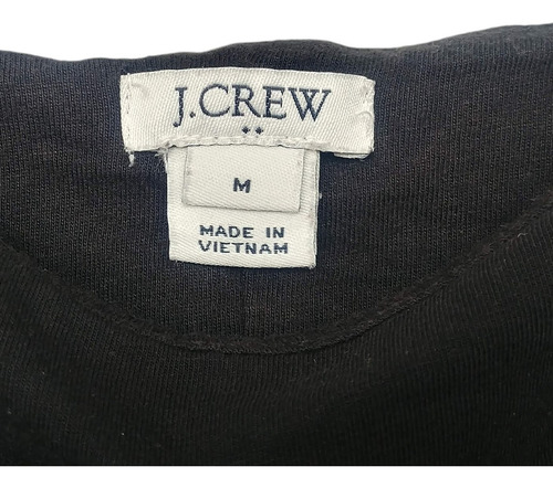 Tank Top Negro Con Tirantes Ajustables J.crew Talla M (Usado)