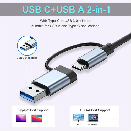Hui Estación De Acoplamiento Usb Tipo C Base Solución De