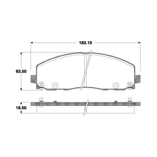 Balata Freno Disco P/ Volkswagen Routan 2012 3.6l V6