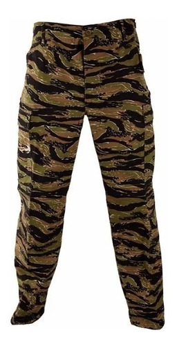 Pantalón Táctico Corte Bdu Camuflado Tiger