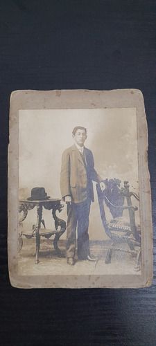 Antiguas Fotos Hombres Buenos Aires Circa 1900 Lote X 3 (Usado)