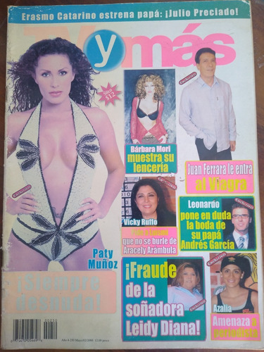 Paty Muñoz Y Barbara Mori En Revista Tv Y Mas Año-2006