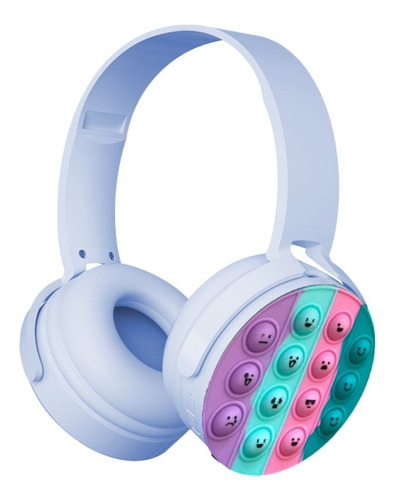 Auriculares Vincha Bluetooth Popit Emoji Con Micrófono Fm