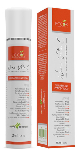 Nano Vita C Eccos 55ml Vitamina C 25% C/ Fatores Crescimento