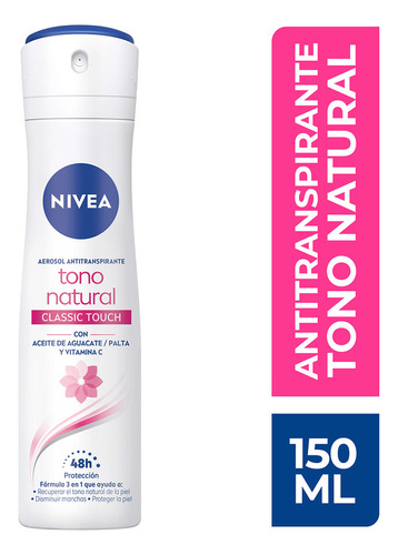 Desodorante Aclarante Nivea Aclarado Natural Classic 150ml