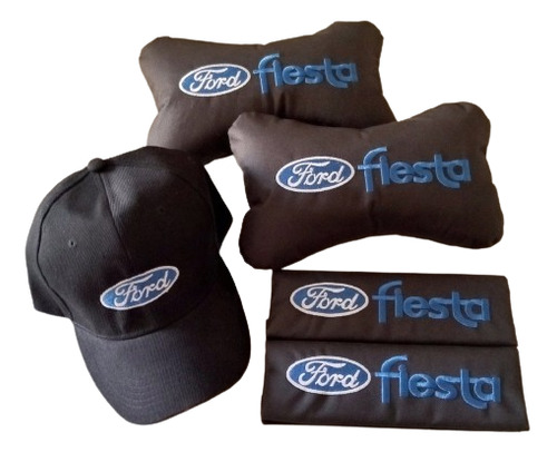 Almohadas Apoya Cabeza Portacinturones Gorra Ford Fiesta 