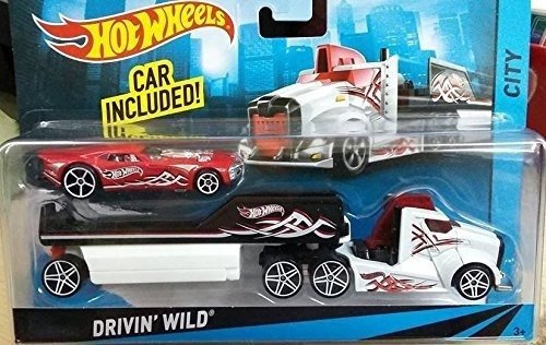 Hot Wheels,city Rig,drivin Wild Semi,remolque Nitro Coupe