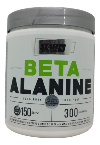 Beta Alanina 100% X 300 Grs. - Star Nutrition 