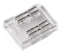 Comprar Conector Lineal recto 4 pines Rgb Acople Cinta a Cinta tiras Led Cob Pcb Rgb 10mm pack X10 Demasled