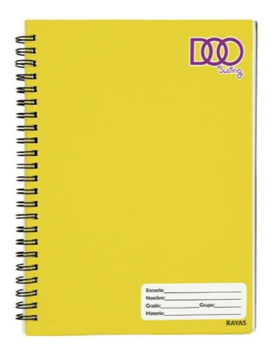 Cuaderno Espiral De 100 Hojas Profesional De Raya Swing Doo