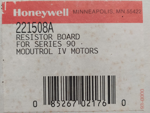 Tarjeta De Resistencias Para Modutrol Honeywell  221508a