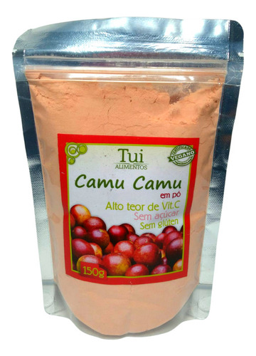 Camu Camu de maltodextrina de mandiocapó TUI Frutas sem glúten 150 g