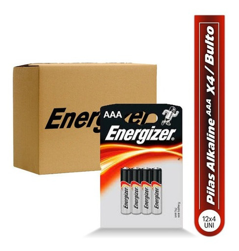 Caja De Pila Alcalina Aaa Alkaline 24x4 Energizer