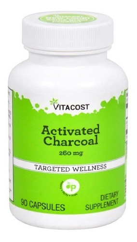 Activated Charcoal 260 Mg 90 Caps De Vitacost