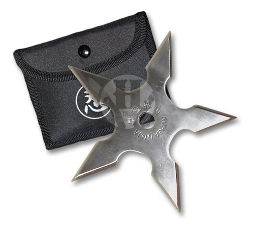 Estrella Ninja Shuriken 5 Puntas Funda Lanzar Cuchillo Filo