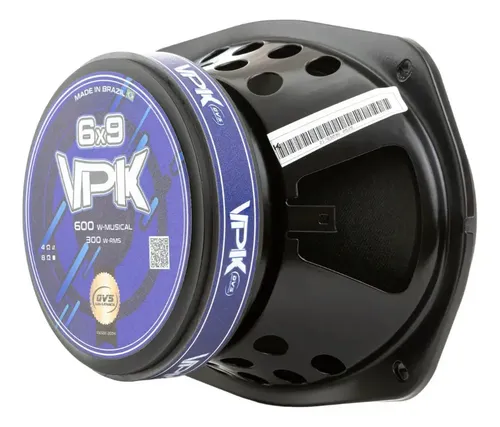 Par Falante Medio Grave Qvs Vpk 6x9 600w Rms Black | Parcelamento